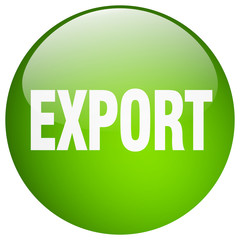 export green round gel isolated push button