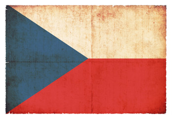 Grunge-Flagge Tschechien