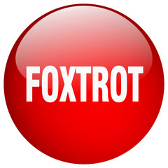 foxtrot red round gel isolated push button