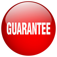 guarantee red round gel isolated push button