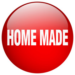 home made red round gel isolated push button