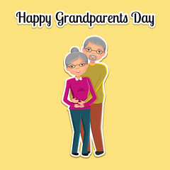 Happy Grandparent`s Day.
Vector Illustration