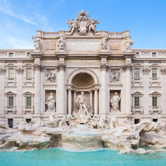 Fototapeta na wymiar Trevi Fountain, Rome, Italy.
