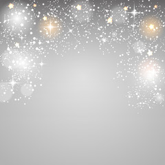 Christmas Glossy Star Background Vector Illustration