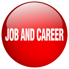 job and career red round gel isolated push button