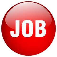 job red round gel isolated push button