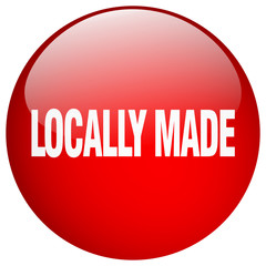 locally made red round gel isolated push button