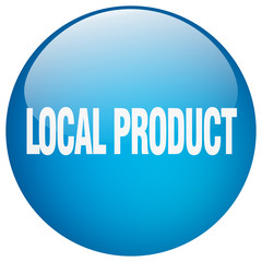 local product blue round gel isolated push button