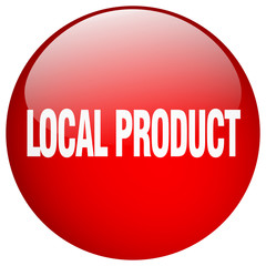 local product red round gel isolated push button