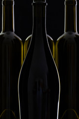 Four different bottles of wine
