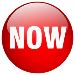 now red round gel isolated push button