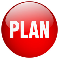plan red round gel isolated push button