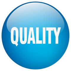 quality blue round gel isolated push button