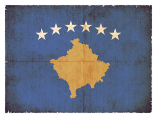 Grunge-Flagge Kosovo