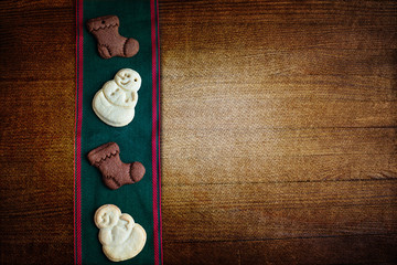background Christmas cookies