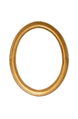Oval decorative picture frame