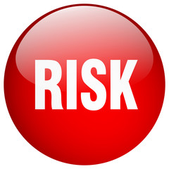 risk red round gel isolated push button