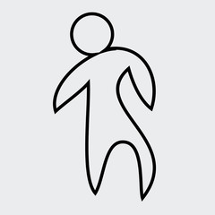 Stick figure position vector