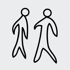 Stick figure position vector