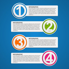 Abstract business options infographics template.