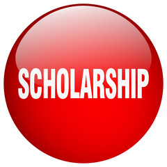 scholarship red round gel isolated push button