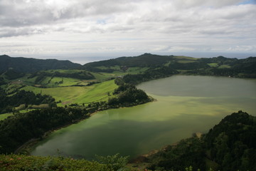 Fototapeta na wymiar lagoa das Furnas - See - Azoren - Portugal