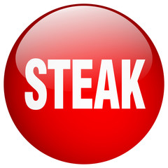 steak red round gel isolated push button