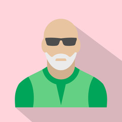 Man with gray beard avatar icon