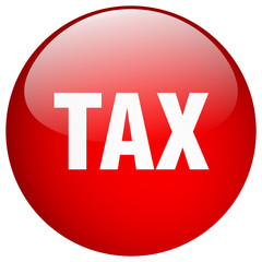 tax red round gel isolated push button
