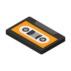 Obraz premium Cassette isometric 3d icon