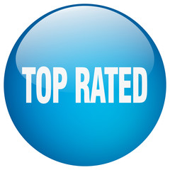 top rated blue round gel isolated push button