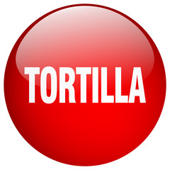 tortilla red round gel isolated push button