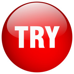 try red round gel isolated push button