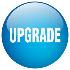 upgrade blue round gel isolated push button