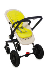 Child pram isolated on the white background