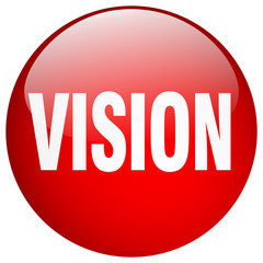 vision red round gel isolated push button