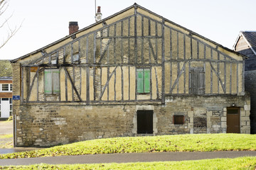 Fototapeta na wymiar Maison ancienne à Jandun (Ardennes, France)