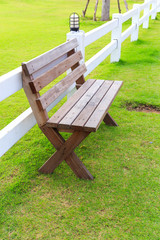 Chair in the public park