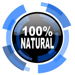 natural black blue glossy web icon