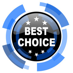 best choice black blue glossy web icon