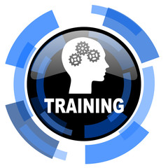 training black blue glossy web icon