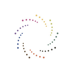 Abstract dotted shape.Vector design element