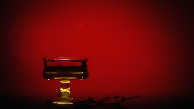 Burning drink red peppers hell