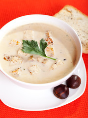 Chestnut cream soup