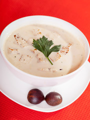 Chestnut cream soup