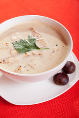 Chestnut cream soup