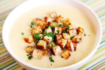 Chestnut cream soup