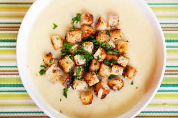Chestnut cream soup