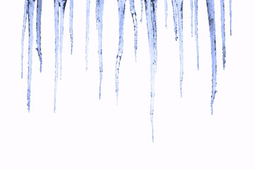 Eiszapfen beim Tauen