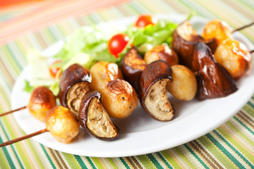 Eggplant skewers